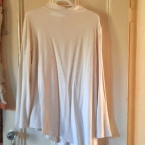Very soft cream coloured tunic sweater